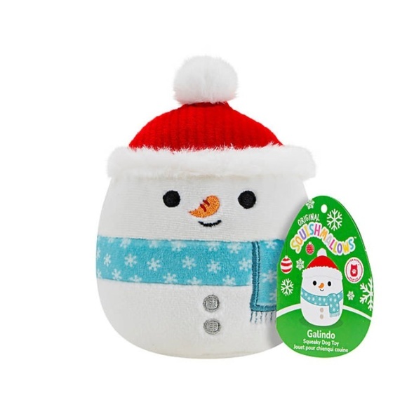 NWT Squishmallow Holiday Plush Snowman Dog Toy - Picture 1 of 4